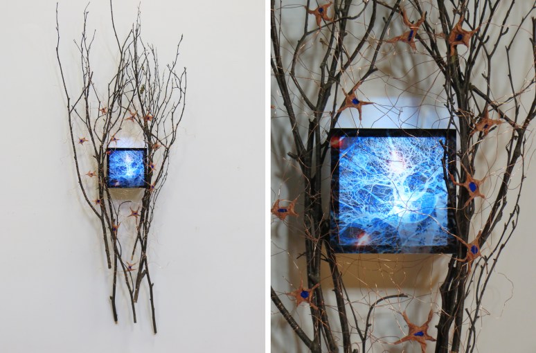 Neuron Interface, mixed media, 2014