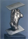 SUSPENDED IN TIMEby Julie Rotblatt-AmranyWhite bronze, ½ life&nbsp;size