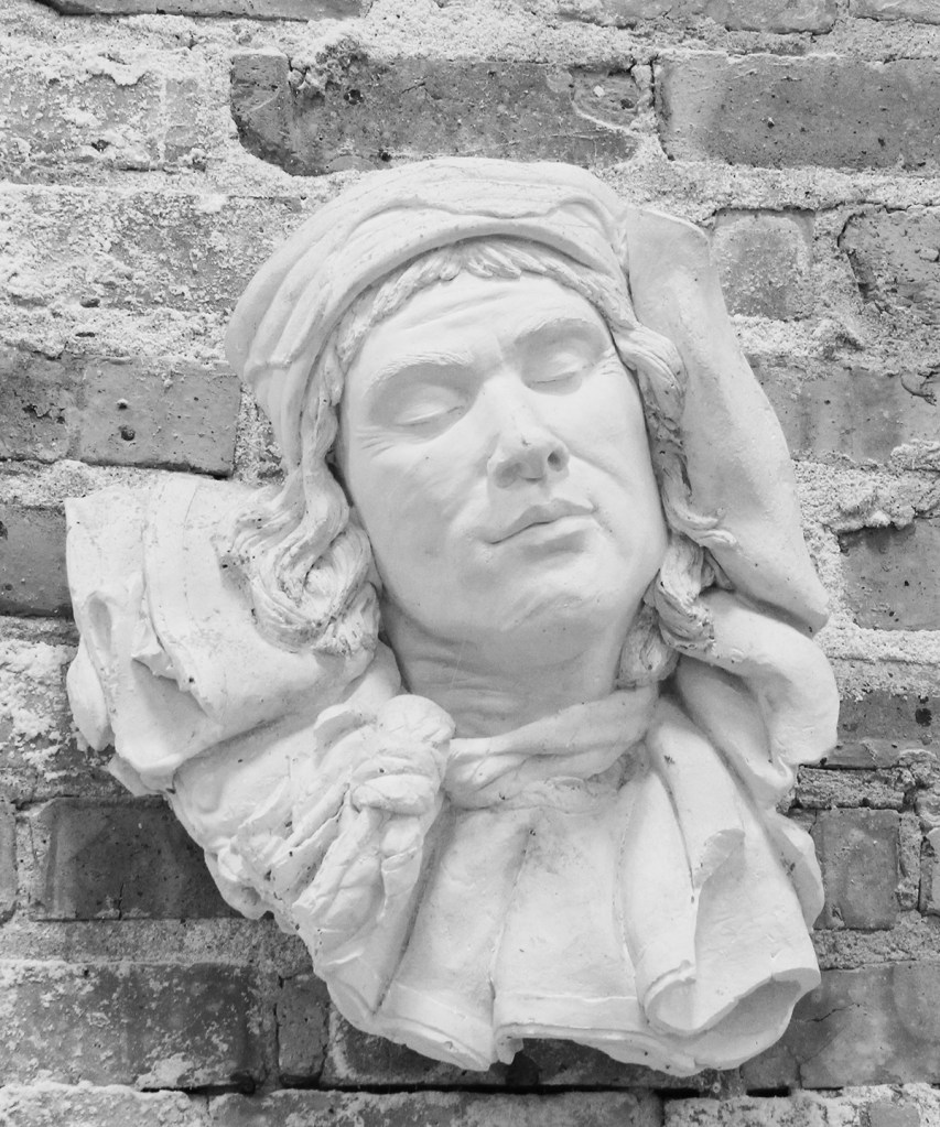 Petroushka, a sculpture cast in plaster by artist Julie Rotblatt-Amrany