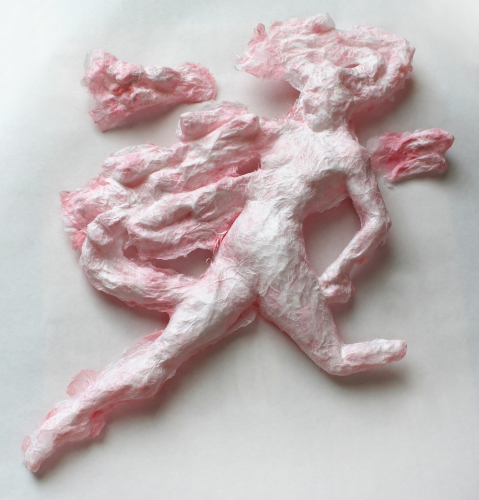 Swift, a paper sculpture by Julie Rotblatt-Amrany